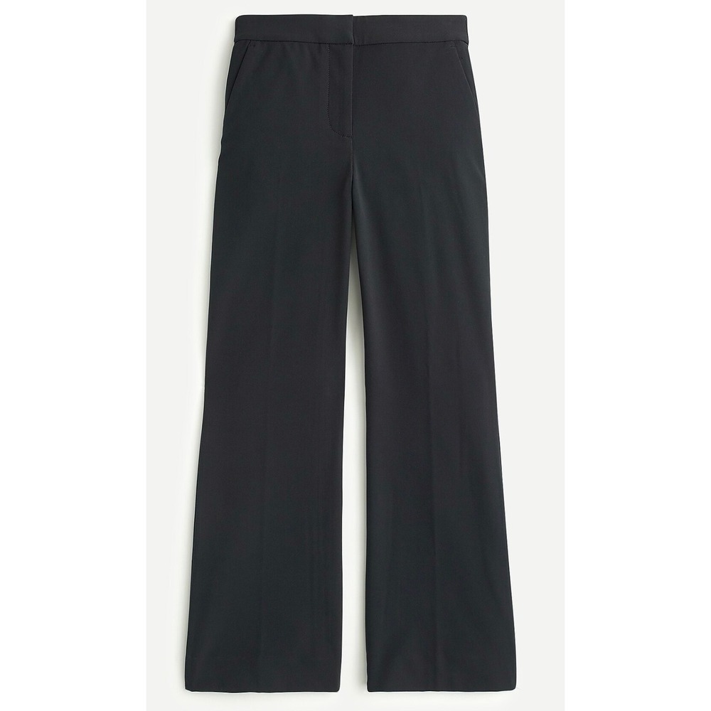 J. Crew Factory Black Cropped Wide-Leg Pants